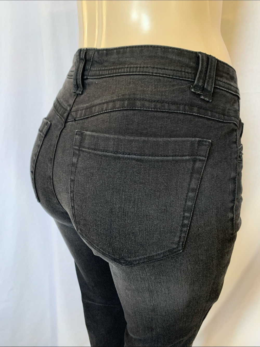 DEMOCRACY Women's Vintage Black Wash Size 6 High-Rise Skinny Jeans NWOT - Picture 8 of 8